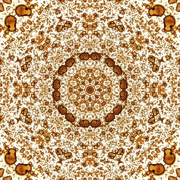 Seamless pattern with coffee and cola. Gold texture.