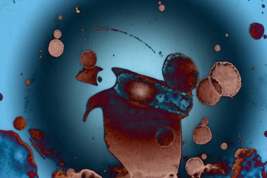 Soyut sanat alanı dokusu. Moda geçmişi. Gezegenler ve galaksiler