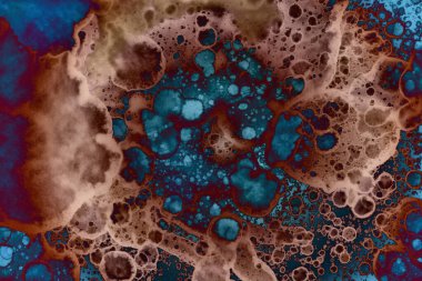 Soyut sanat alanı dokusu. Moda geçmişi. Gezegenler ve galaksiler