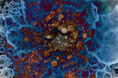 Soyut sanat alanı dokusu. Moda geçmişi. Gezegenler ve galaksiler