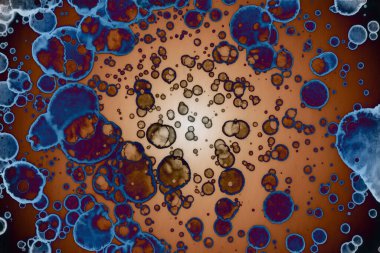 Soyut sanat alanı dokusu. Moda geçmişi. Gezegenler ve galaksiler