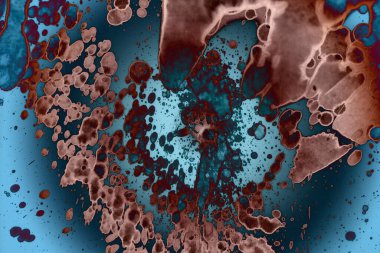 Soyut sanat alanı dokusu. Moda geçmişi. Gezegenler ve galaksiler