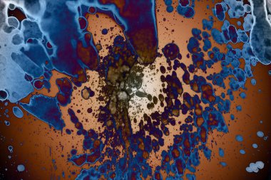 Soyut sanat alanı dokusu. Moda geçmişi. Gezegenler ve galaksiler