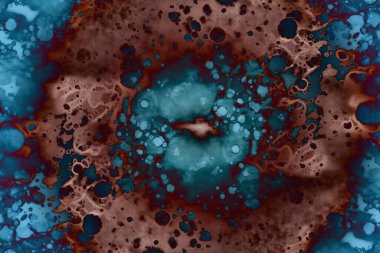 Soyut sanat alanı dokusu. Moda geçmişi. Gezegenler ve galaksiler