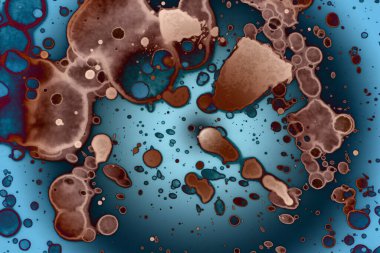 Soyut sanat alanı dokusu. Moda geçmişi. Gezegenler ve galaksiler