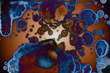 Soyut sanat alanı dokusu. Moda geçmişi. Gezegenler ve galaksiler