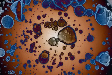 Soyut sanat alanı dokusu. Moda geçmişi. Gezegenler ve galaksiler