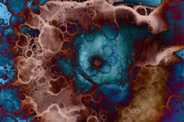 Soyut sanat alanı dokusu. Moda geçmişi. Gezegenler ve galaksiler