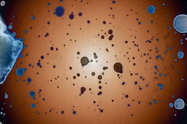 Soyut sanat alanı dokusu. Moda geçmişi. Gezegenler ve galaksiler