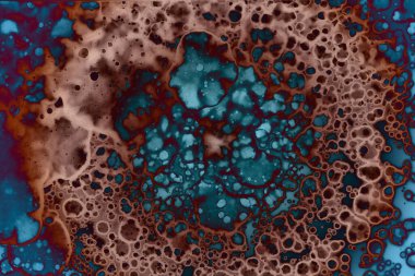 Soyut sanat alanı dokusu. Moda geçmişi. Gezegenler ve galaksiler