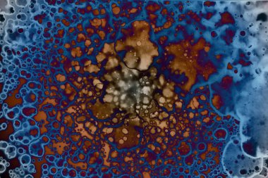 Soyut sanat alanı dokusu. Moda geçmişi. Gezegenler ve galaksiler