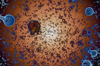 Soyut sanat alanı dokusu. Moda geçmişi. Gezegenler ve galaksiler