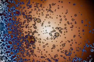 Soyut sanat alanı dokusu. Moda geçmişi. Gezegenler ve galaksiler