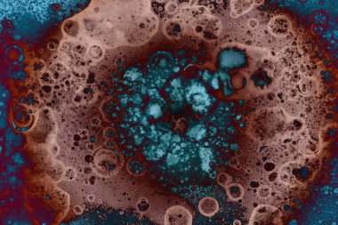 Soyut sanat alanı dokusu. Moda geçmişi. Gezegenler ve galaksiler