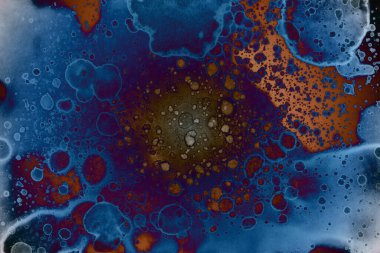 Soyut sanat alanı dokusu. Moda geçmişi. Gezegenler ve galaksiler