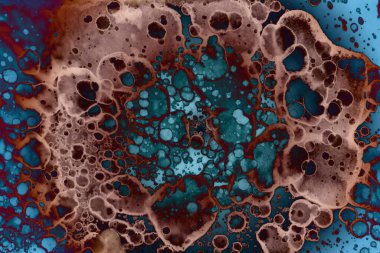 Soyut sanat alanı dokusu. Moda geçmişi. Gezegenler ve galaksiler