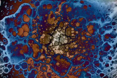 Soyut sanat alanı dokusu. Moda geçmişi. Gezegenler ve galaksiler