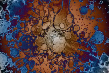 Soyut sanat alanı dokusu. Moda geçmişi. Gezegenler ve galaksiler