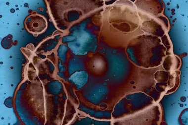 Soyut sanat alanı dokusu. Moda geçmişi. Gezegenler ve galaksiler