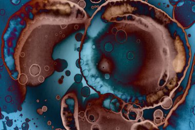 Soyut sanat alanı dokusu. Moda geçmişi. Gezegenler ve galaksiler