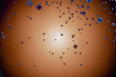 Soyut sanat alanı dokusu. Moda geçmişi. Gezegenler ve galaksiler