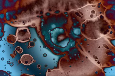 Soyut sanat alanı dokusu. Moda geçmişi. Gezegenler ve galaksiler