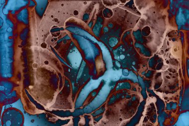 Soyut sanat alanı dokusu. Moda geçmişi. Gezegenler ve galaksiler