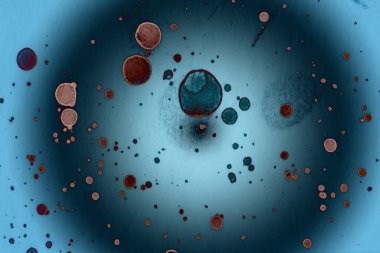 Soyut sanat alanı dokusu. Moda geçmişi. Gezegenler ve galaksiler