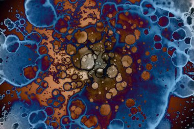 Soyut sanat alanı dokusu. Moda geçmişi. Gezegenler ve galaksiler