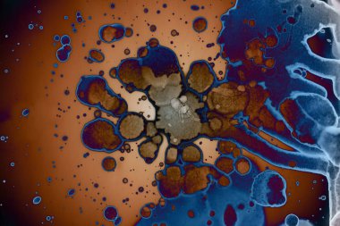 Soyut sanat alanı dokusu. Moda geçmişi. Gezegenler ve galaksiler