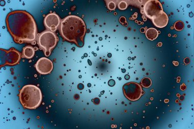 Soyut sanat alanı dokusu. Moda geçmişi. Gezegenler ve galaksiler