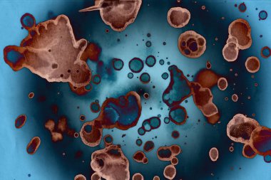 Soyut sanat alanı dokusu. Moda geçmişi. Gezegenler ve galaksiler