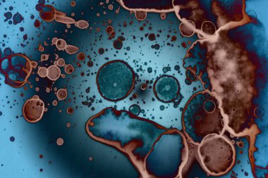 Soyut sanat alanı dokusu. Moda geçmişi. Gezegenler ve galaksiler