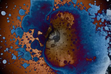 Soyut sanat alanı dokusu. Moda geçmişi. Gezegenler ve galaksiler