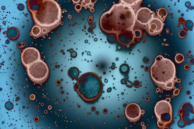 Soyut sanat alanı dokusu. Moda geçmişi. Gezegenler ve galaksiler