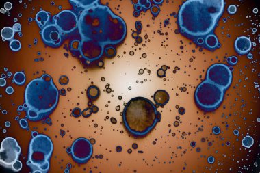 Soyut sanat alanı dokusu. Moda geçmişi. Gezegenler ve galaksiler