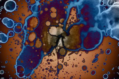 Soyut sanat alanı dokusu. Moda geçmişi. Gezegenler ve galaksiler