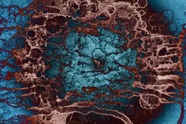 Soyut sanat alanı dokusu. Moda geçmişi. Gezegenler ve galaksiler