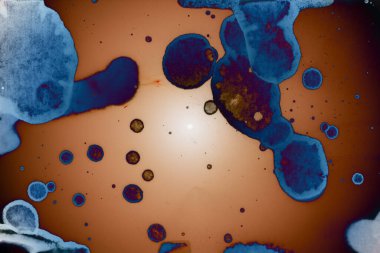 Soyut sanat alanı dokusu. Moda geçmişi. Gezegenler ve galaksiler