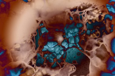 Soyut sanat alanı dokusu. Moda geçmişi. Gezegenler ve galaksiler