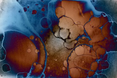 Soyut sanat alanı dokusu. Moda geçmişi. Gezegenler ve galaksiler