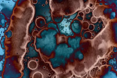 Soyut sanat alanı dokusu. Moda geçmişi. Gezegenler ve galaksiler