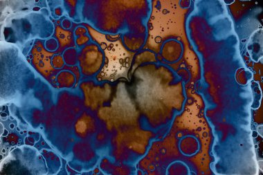 Soyut sanat alanı dokusu. Moda geçmişi. Gezegenler ve galaksiler