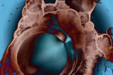 Soyut sanat alanı dokusu. Moda geçmişi. Gezegenler ve galaksiler