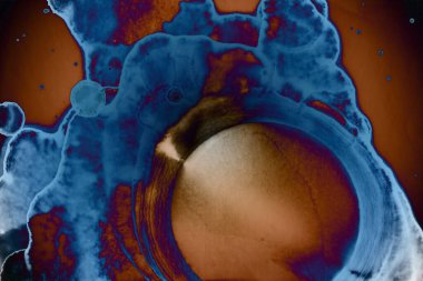 Soyut sanat alanı dokusu. Moda geçmişi. Gezegenler ve galaksiler