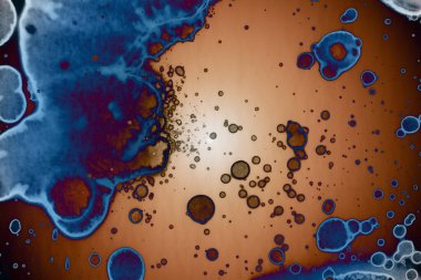 Soyut sanat alanı dokusu. Moda geçmişi. Gezegenler ve galaksiler