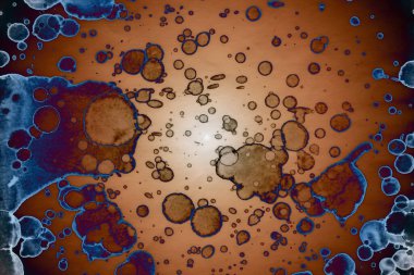 Soyut sanat alanı dokusu. Moda geçmişi. Gezegenler ve galaksiler