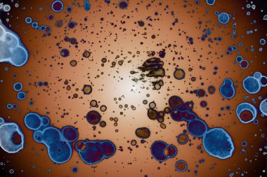 Soyut sanat alanı dokusu. Moda geçmişi. Gezegenler ve galaksiler