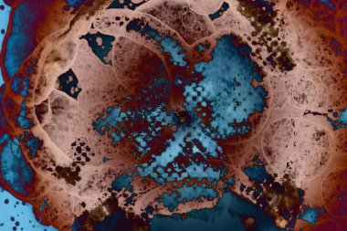 Soyut sanat alanı dokusu. Moda geçmişi. Gezegenler ve galaksiler