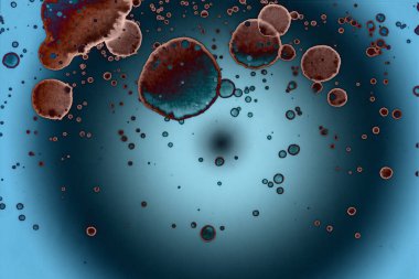 Soyut sanat alanı dokusu. Moda geçmişi. Gezegenler ve galaksiler